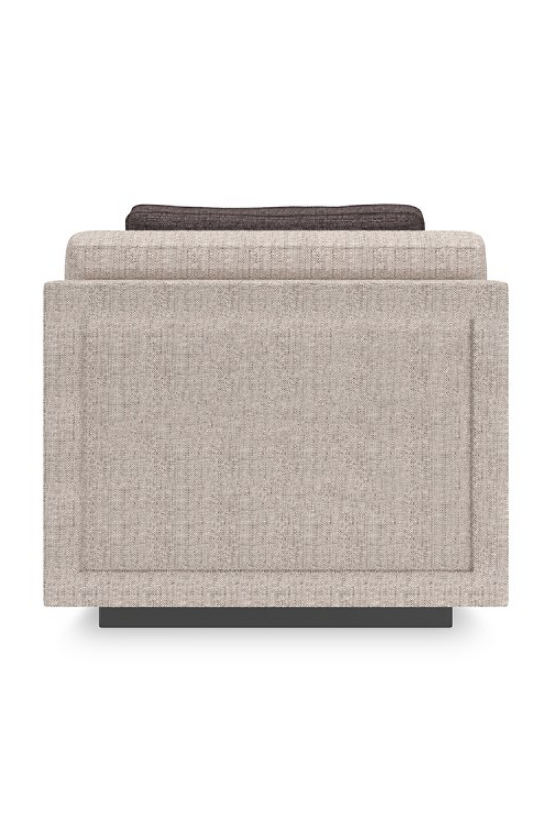 Fauteuil sans accoudoirs beige | Caracole Fusion | Meubleluxe.fr