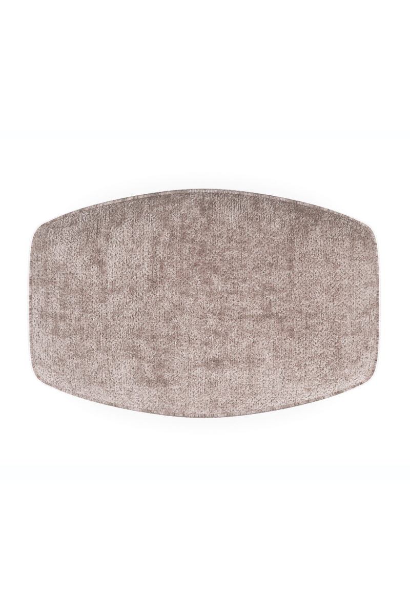 Ottoman en Velours Gris | Caracole Small Wonder