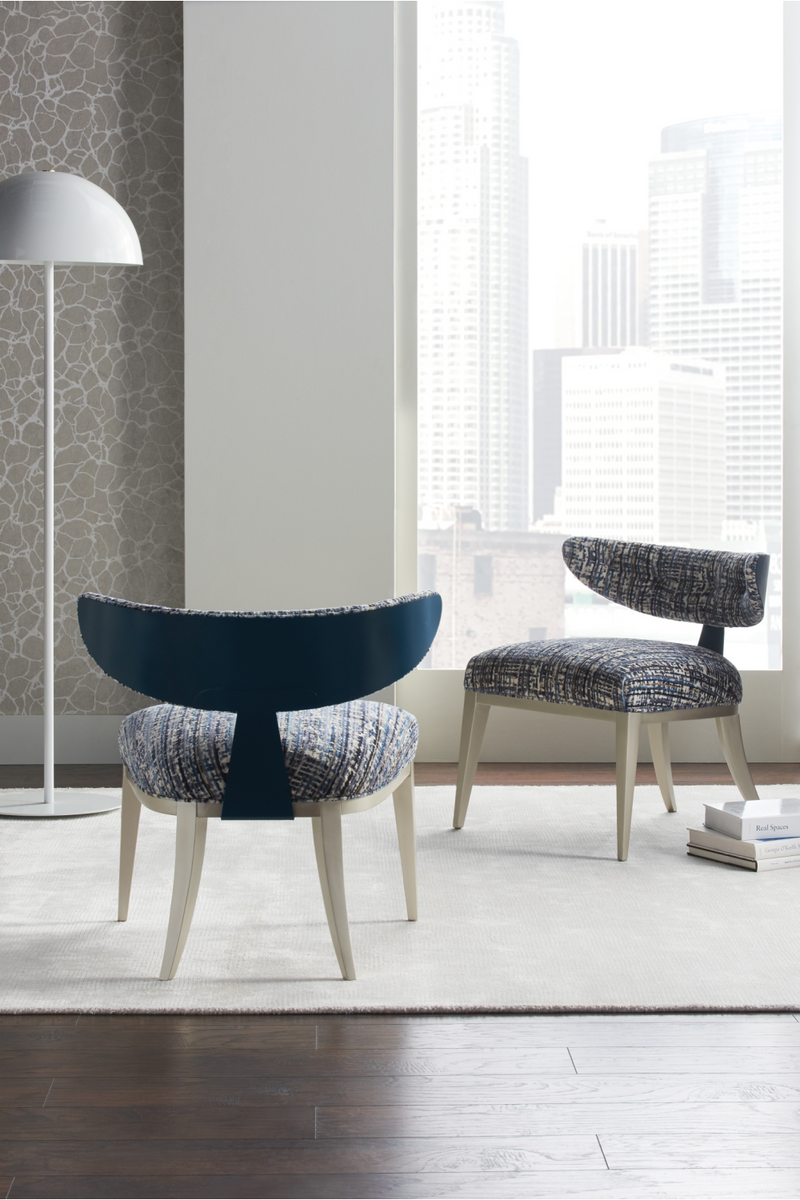 Fauteuil d’Appoint à Dossier Croissant | Caracole Half Moon | Oroa.fr