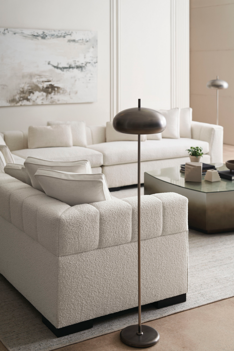 Fauteuil moderne sans accoudoirs crème | Caracole Edge
