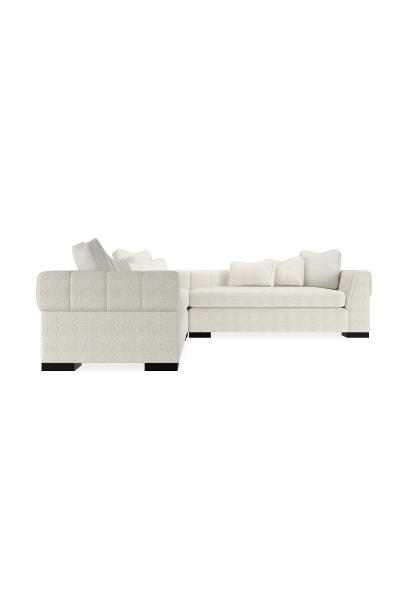 Canapé d’Angle Moderne Blanc | Caracole Edge | Meubleluxe.fr
