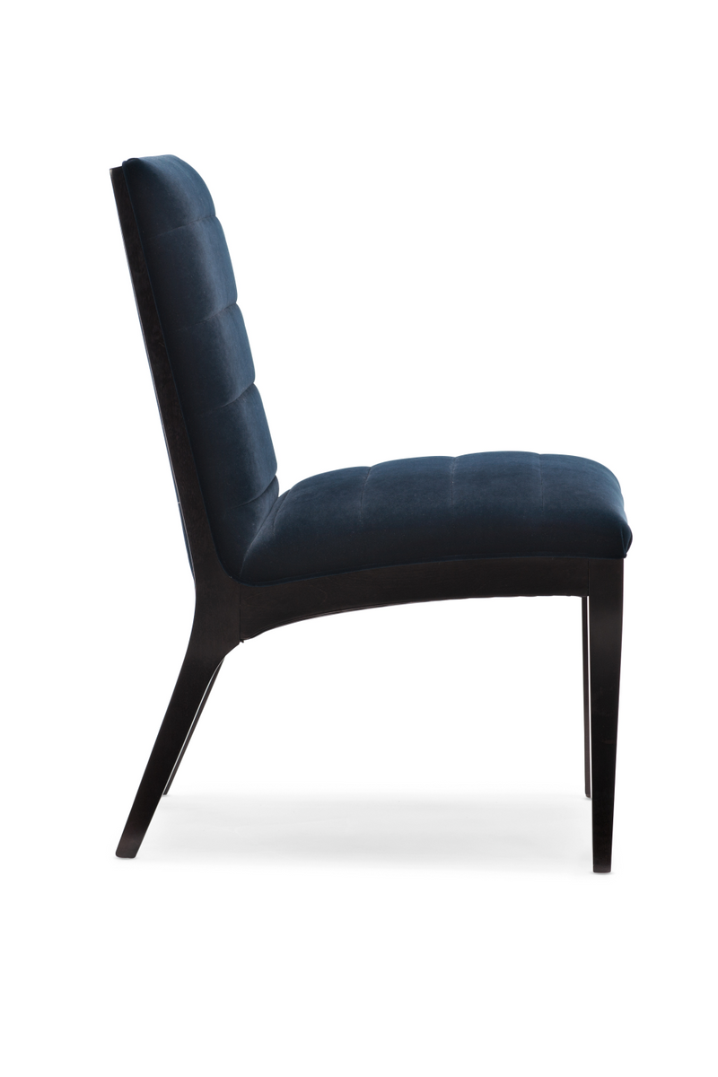 Ensemble de chaises latérales bleu à cannelures (2) | Caracole Edge | OROA.fr