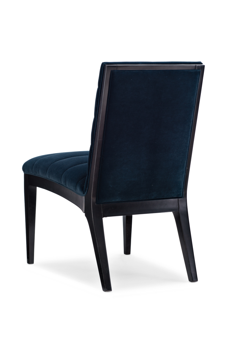 Ensemble de chaises latérales bleu à cannelures (2) | Caracole Edge | OROA.fr