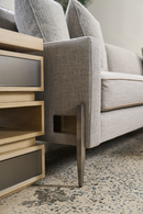 Canapé en Laine Mélangée Grise | Caracole Remix | OROA.fr