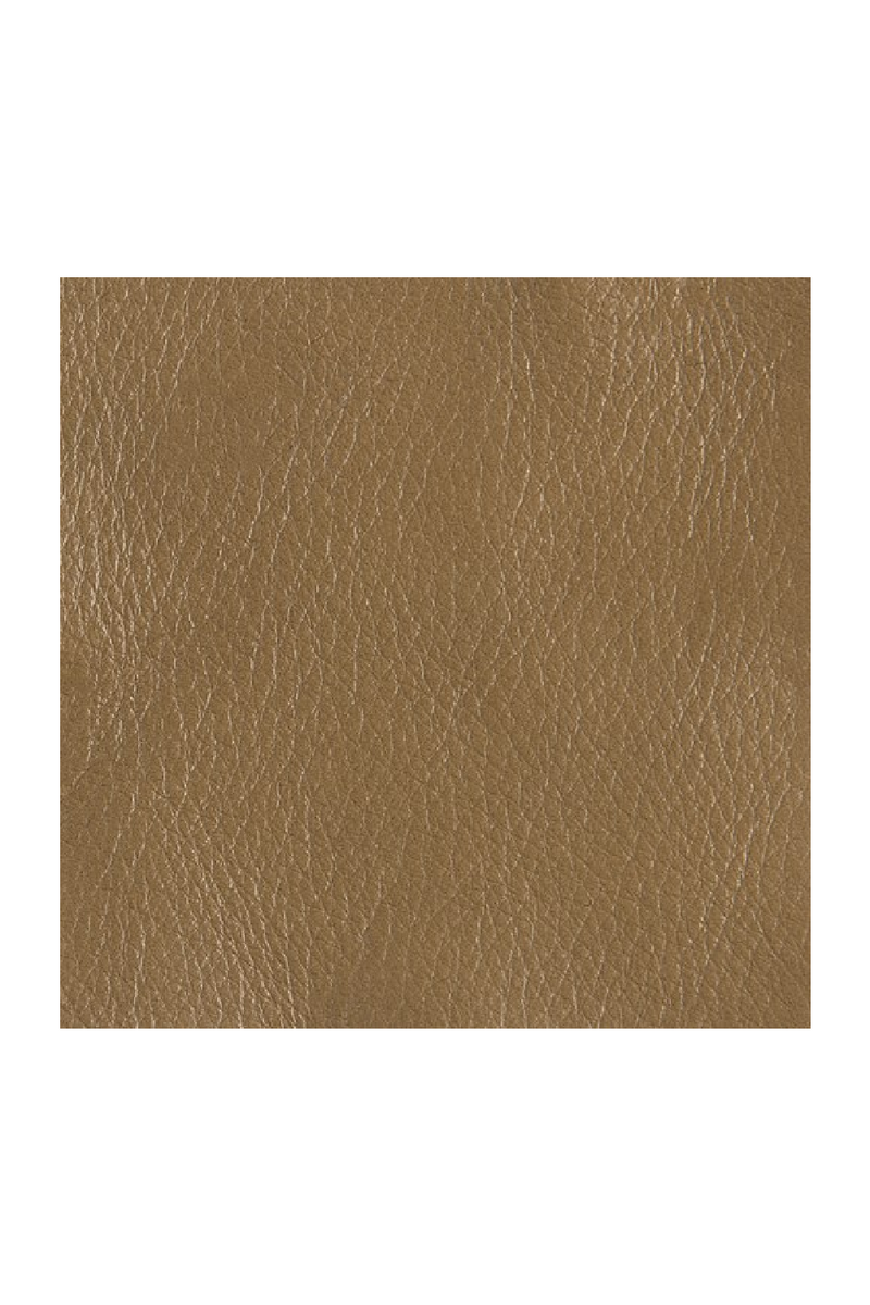 Fauteuil d’appoint en cuir brun | Caracole Rebound | OROA.fr