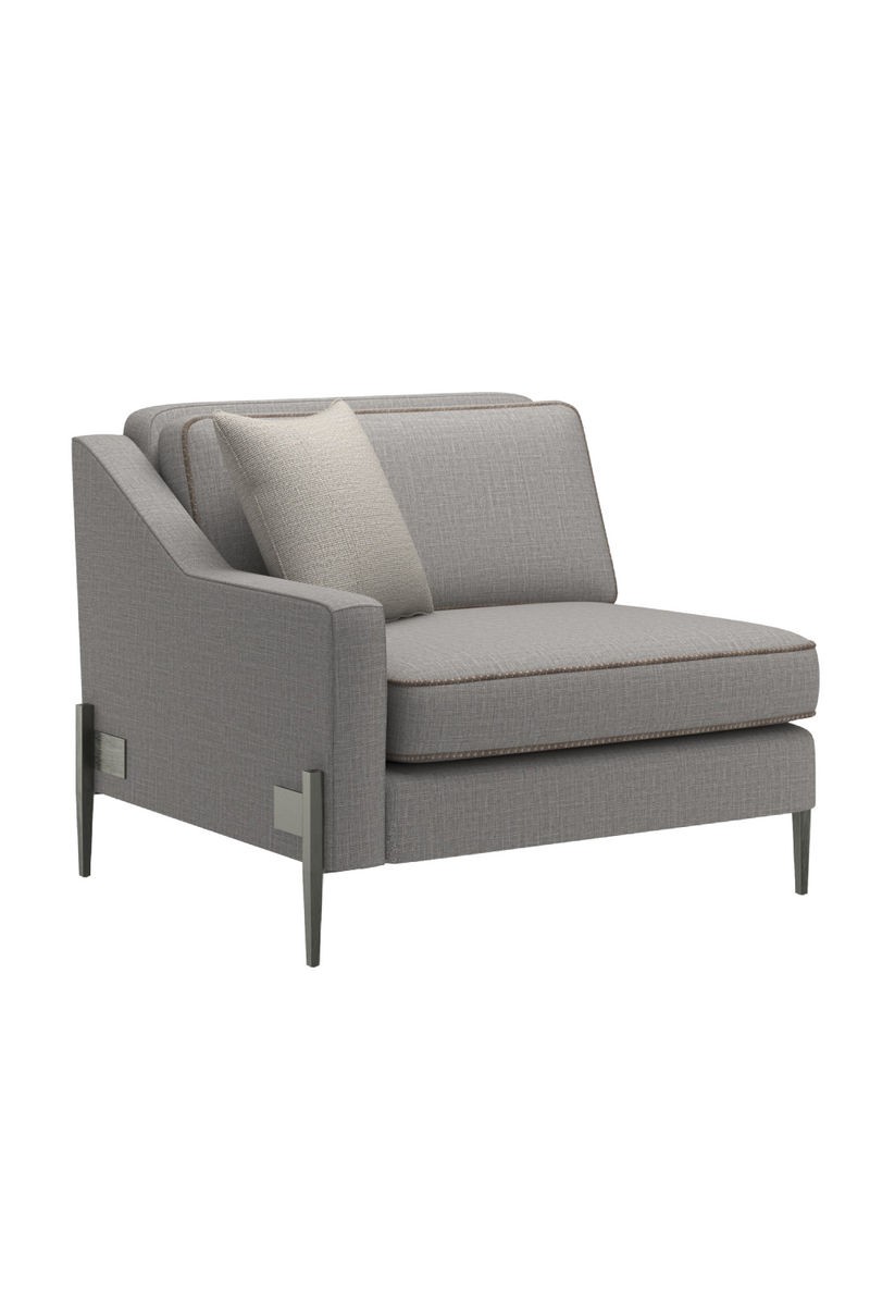 Fauteuil Modulaire en Laine Mélangée Grise | Caracole Remix | OROA.fr