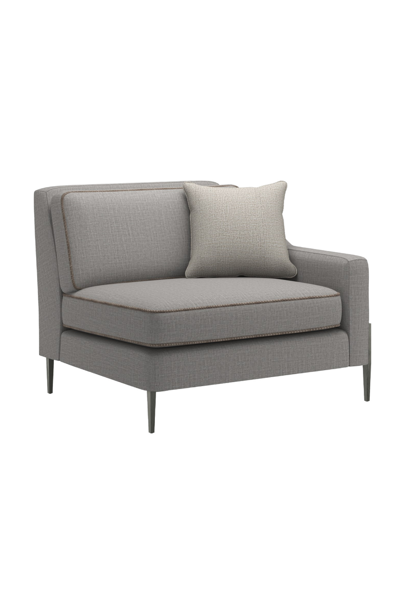 Fauteuil Modulaire en Laine Mélangée Grise | Caracole Remix | OROA.fr