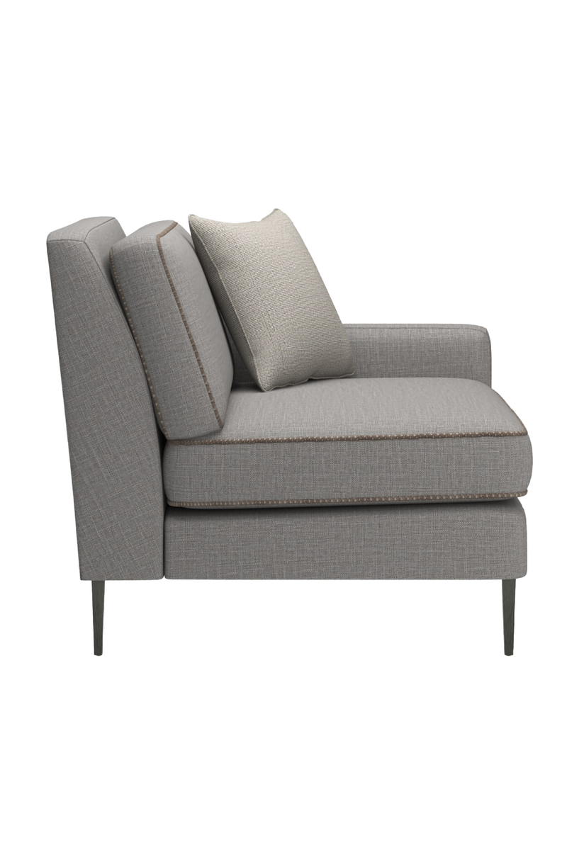 Fauteuil Modulaire en Laine Mélangée Grise | Caracole Remix | OROA.fr