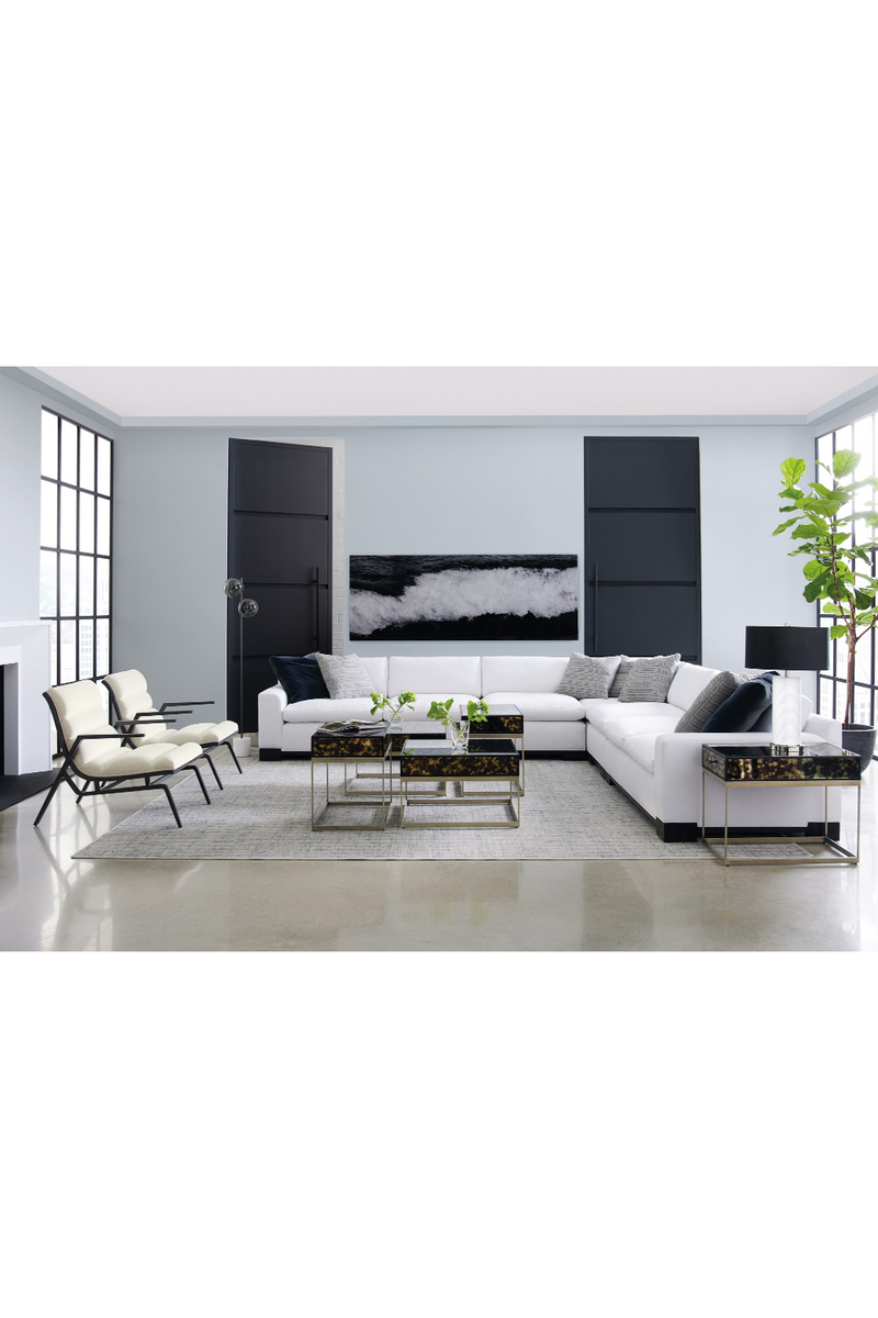 Canapé Modulaire Moderne Blanc | Caracole Refresh | OROA.fr