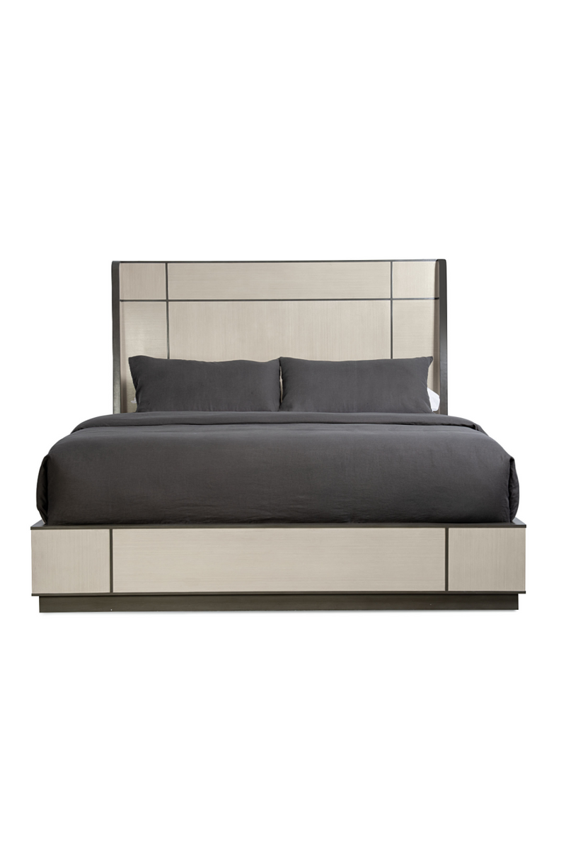 Lit moderne taupe | Caracole Repetition Wood | OROA.fr