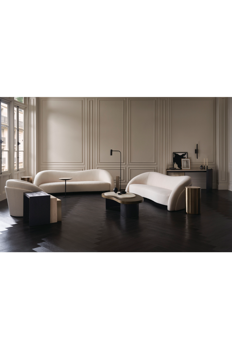 Canapé blanc aux formes libres | Caracole Movement | OROA.fr