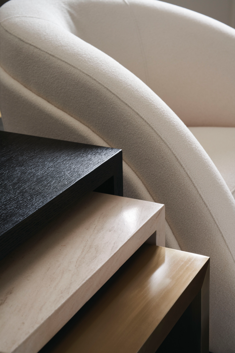 Fauteuil d’appoint moderne incurvé | Caracole Movement | OROA.fr