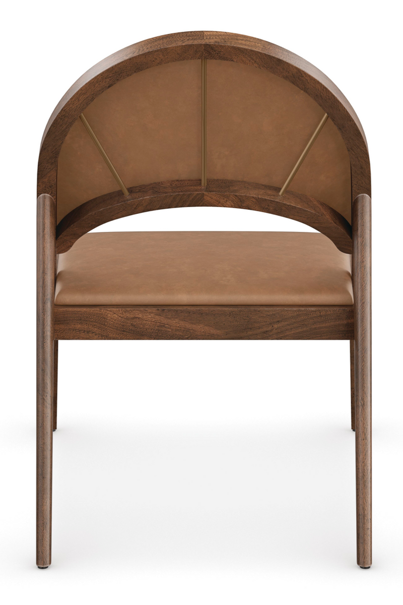 Fauteuil lounge en cuir marron | Caracole Rhythm | OROA.fr