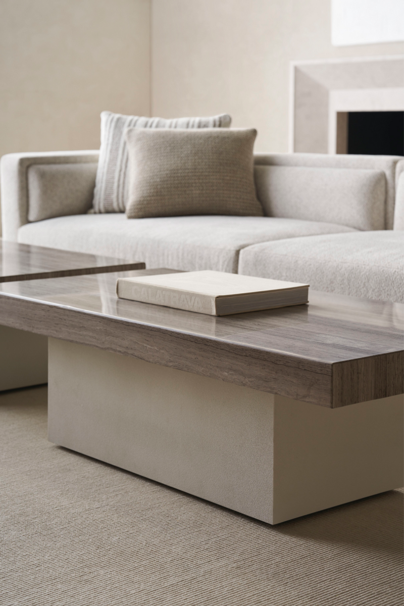 Canapé d’Angle Minimaliste Crème | Caracole Unity | OROA.fr