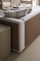 Canapé d’Angle Minimaliste Crème | Caracole Unity | OROA.fr