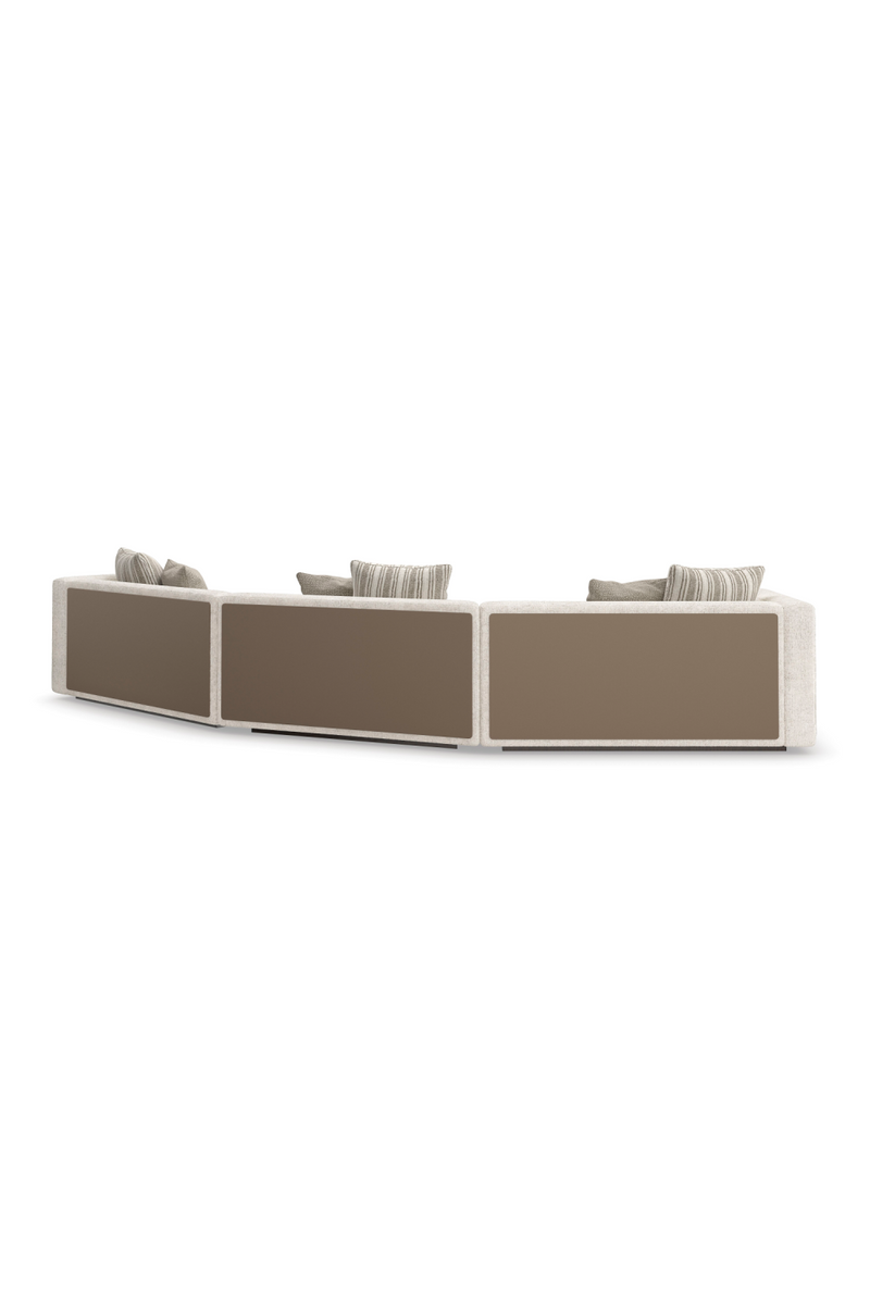 Canapé d’Angle Minimaliste Crème | Caracole Unity | OROA.fr