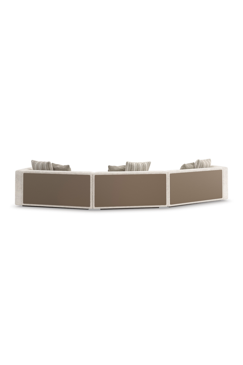 Canapé d’Angle Minimaliste Crème | Caracole Unity | OROA.fr