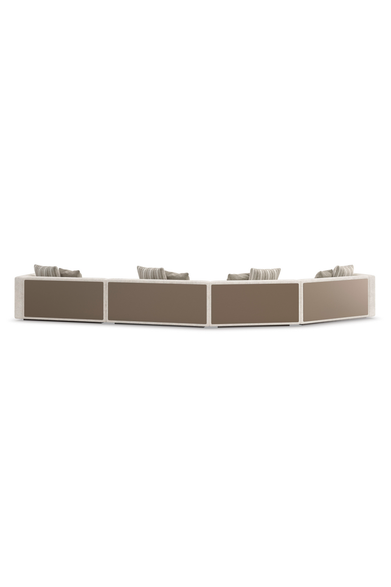 Canapé d’Angle Minimaliste Crème | Caracole Unity | OROA.fr