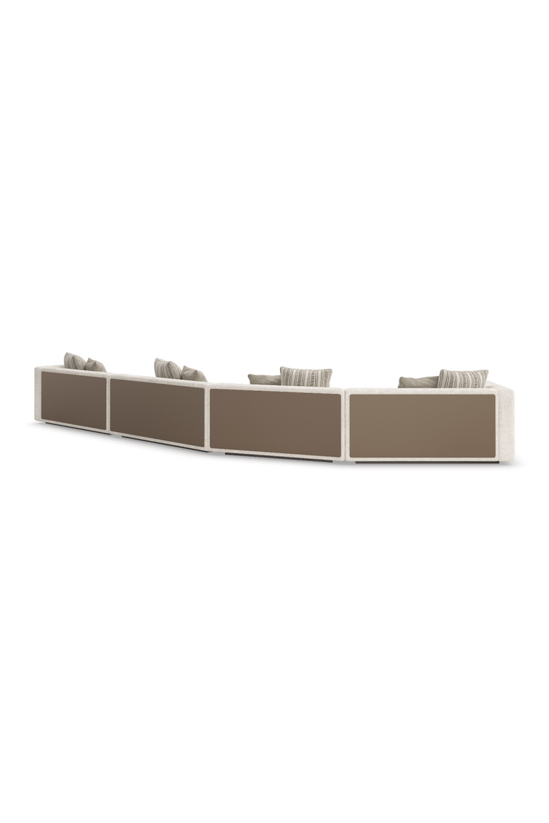 Canapé d’Angle Minimaliste Crème | Caracole Unity | OROA.fr