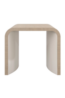Table d'appoint incurvée en bois de chêne clair | Caracole Movement | Meubleluxe.fr