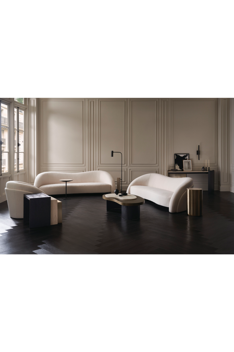 Table d'appoint en pierre et laiton | Caracole Spot | Meubleluxe.fr