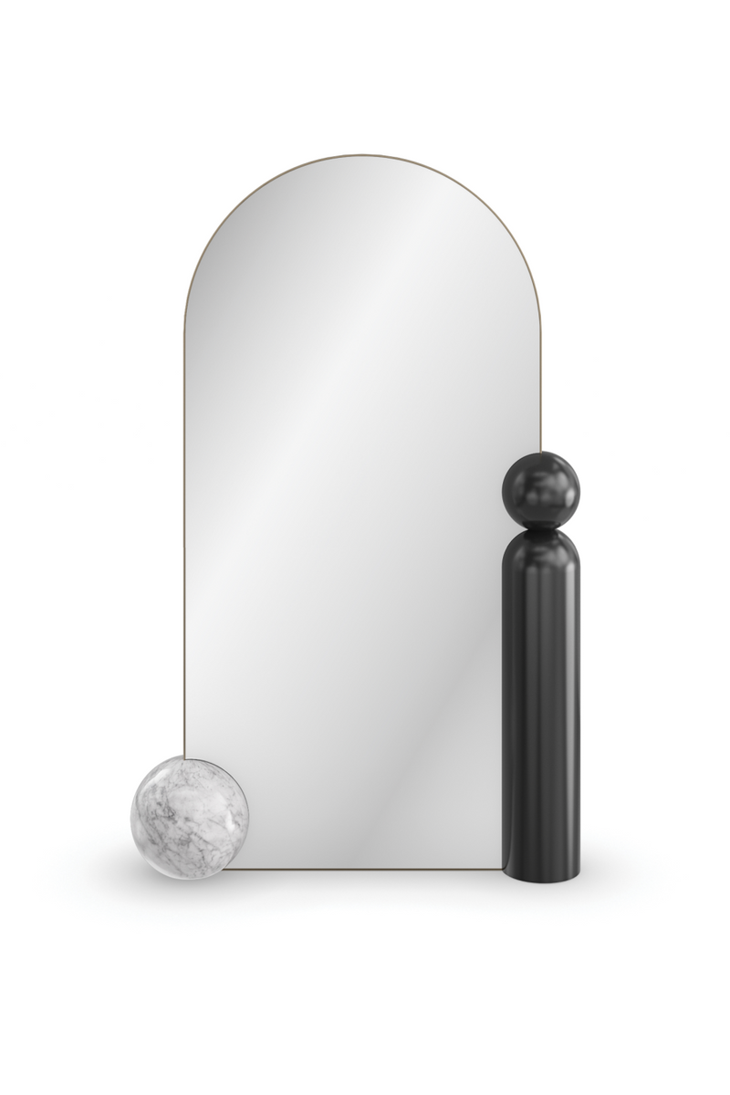 Miroir sur pied avec cadre en bronze | Caracole Balance | OROA.fr