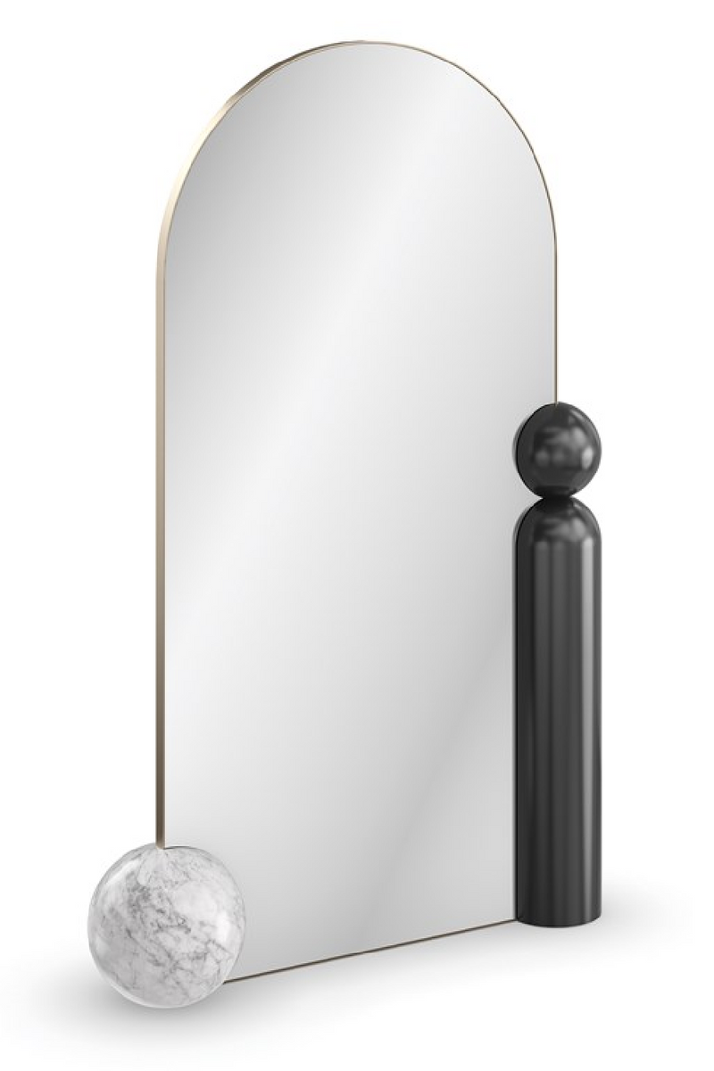 Miroir sur pied avec cadre en bronze | Caracole Balance | OROA.fr