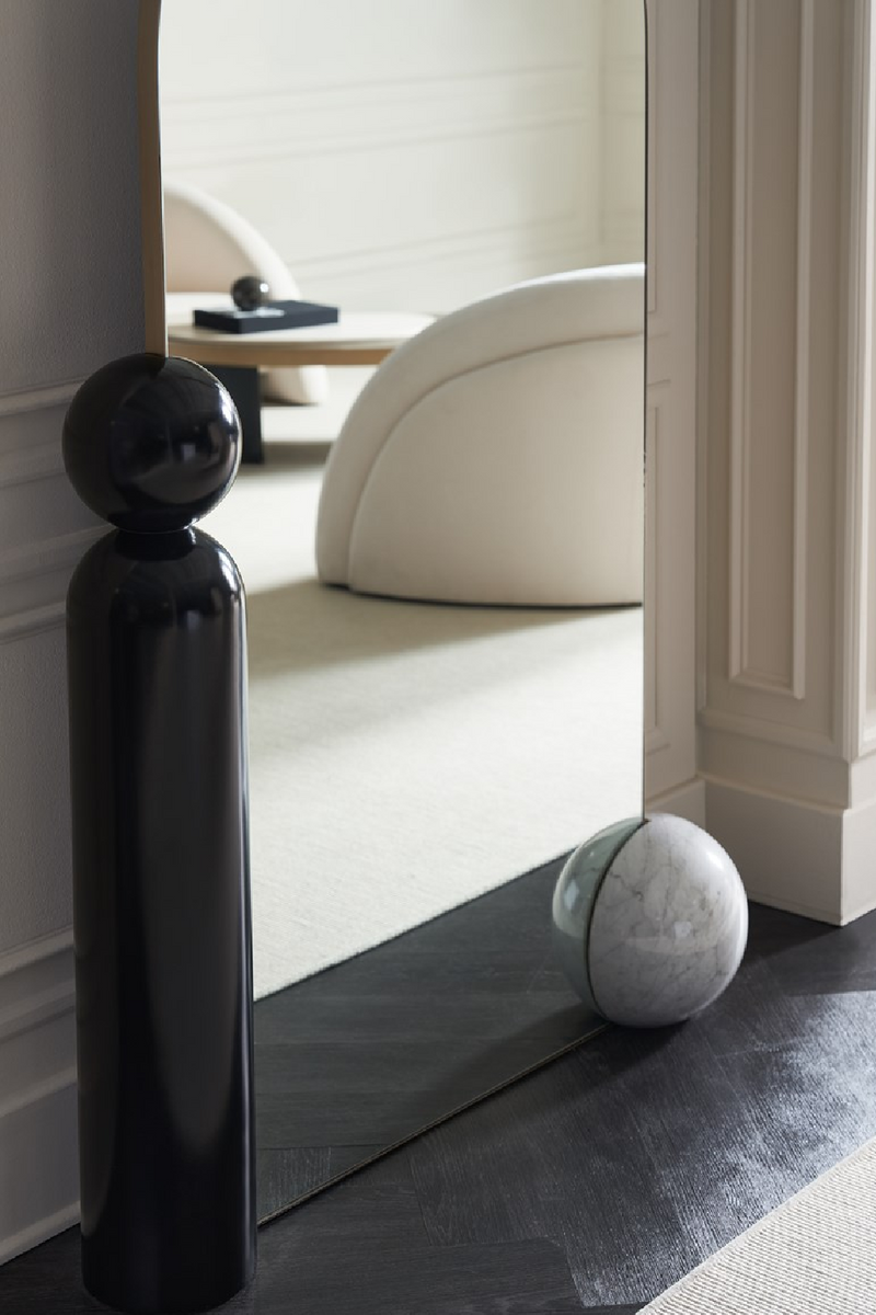 Miroir sur pied avec cadre en bronze | Caracole Balance | OROA.fr