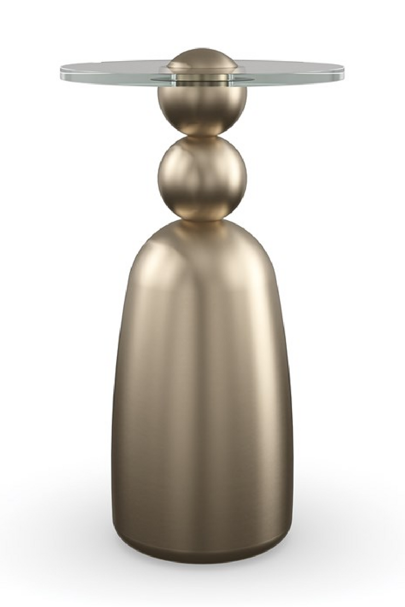 Table d’Appoint à Base Sculpturale en Bronze | Caracole Dissonance | OROA.fr