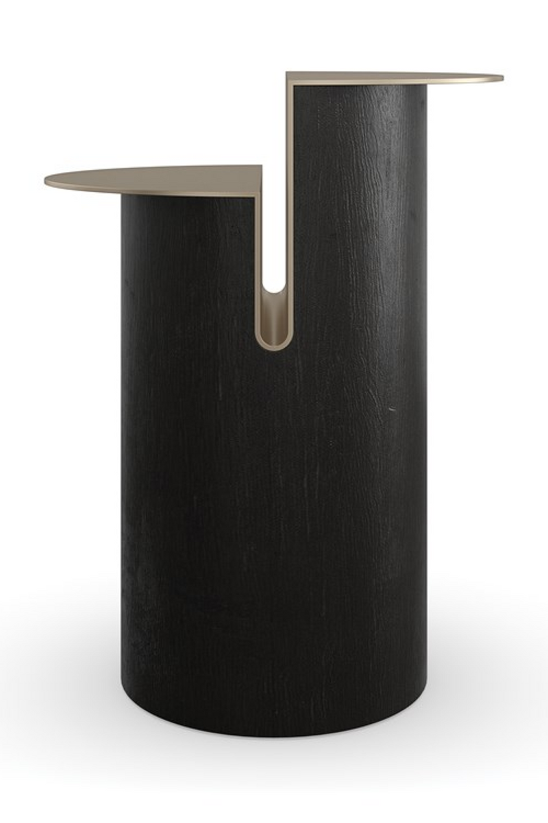 Table d’Appoint à Plateau Divisé en Bronze | Caracole Discord | OROA.fr
