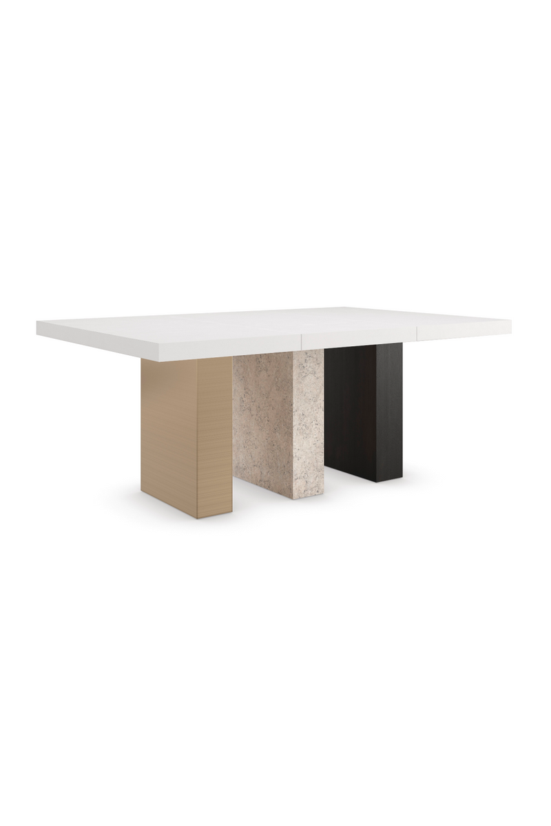 Table de salle à manger extensible rectangulaire en bois | Caracole Unity | Meubleluxe.fr