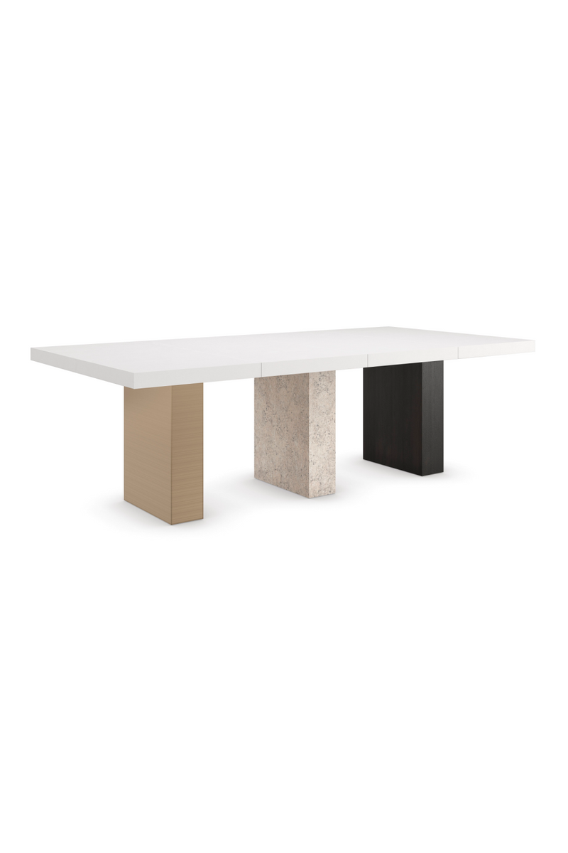 Table de salle à manger extensible rectangulaire en bois | Caracole Unity | Meubleluxe.fr