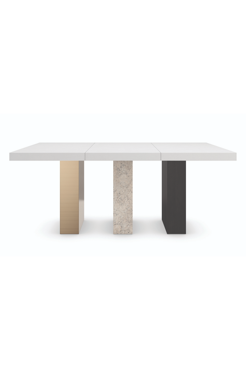 Table de salle à manger extensible rectangulaire en bois | Caracole Unity | Meubleluxe.fr