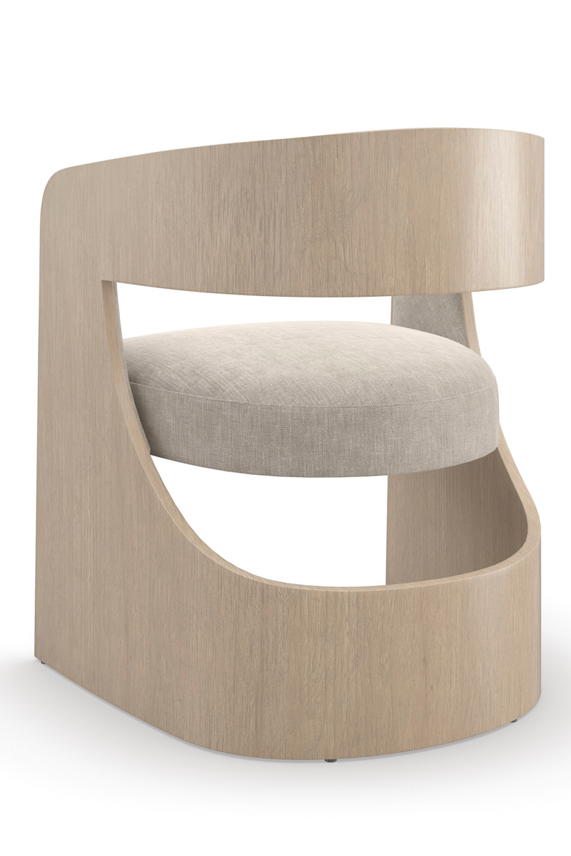 Chaise d’appoint en chêne courbé | Caracole Balance | OROA.fr