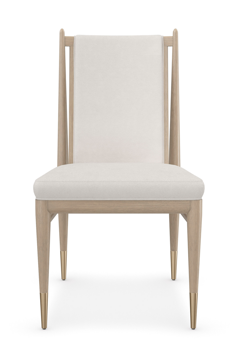 Chaise de Salle à Manger Bouclé Ivoire | Caracole Unity | OROA.fr