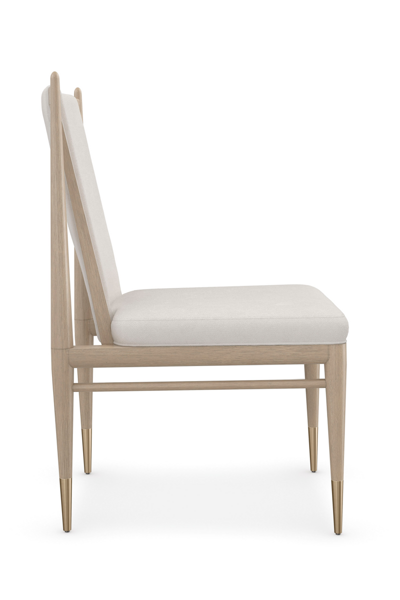 Chaise de Salle à Manger Bouclé Ivoire | Caracole Unity | OROA.fr