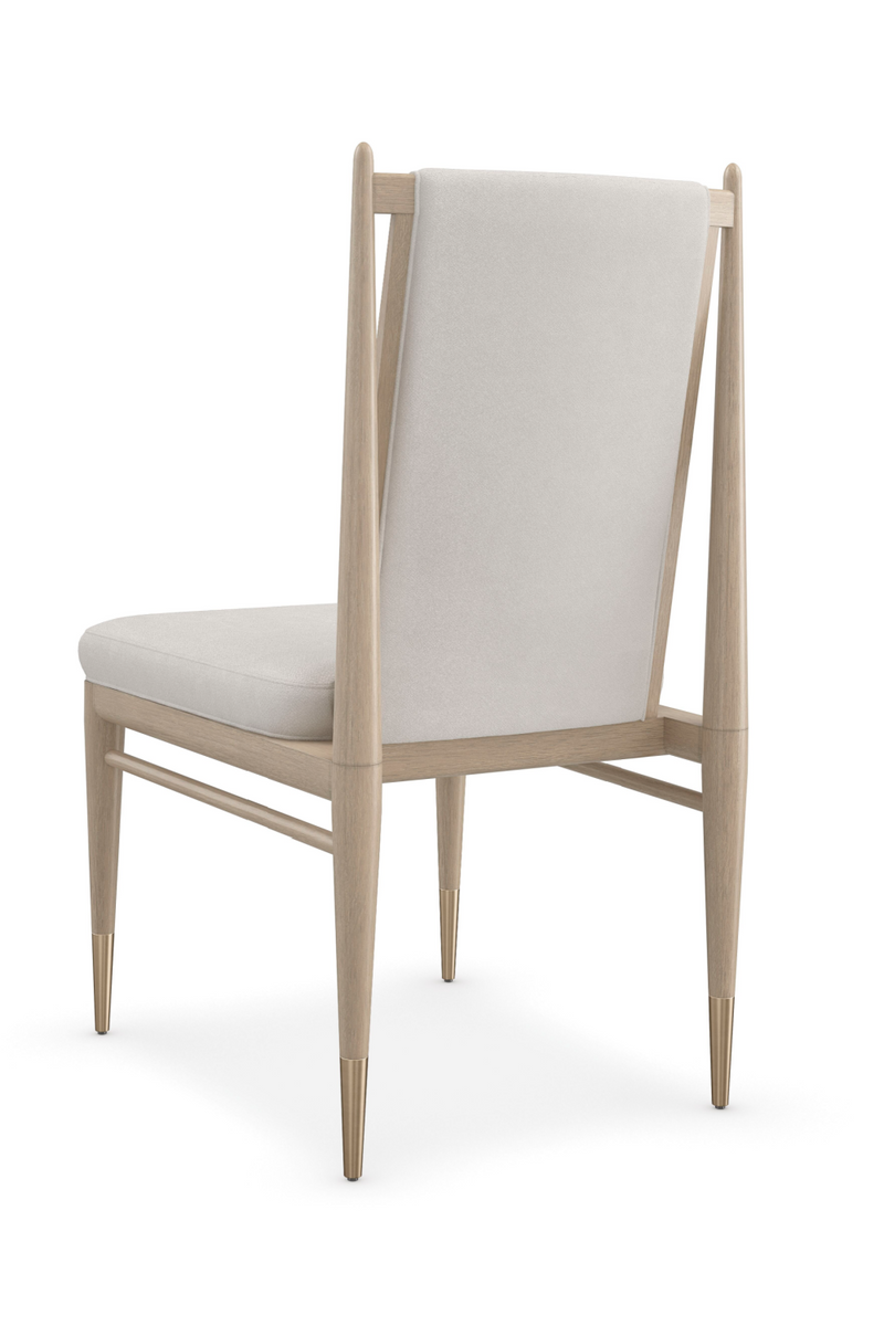 Chaise de Salle à Manger Bouclé Ivoire | Caracole Unity | OROA.fr