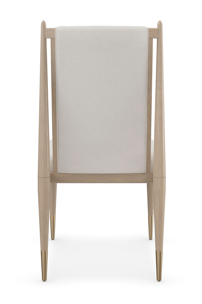 Chaise de Salle à Manger Bouclé Ivoire | Caracole Unity | OROA.fr