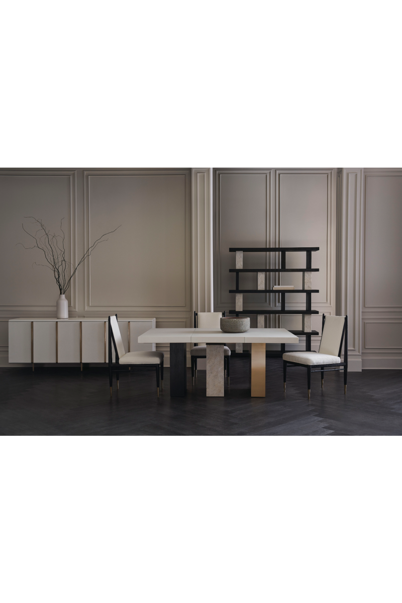 Chaise de Salle à Manger Bouclé Ivoire | Caracole Unity | OROA.fr