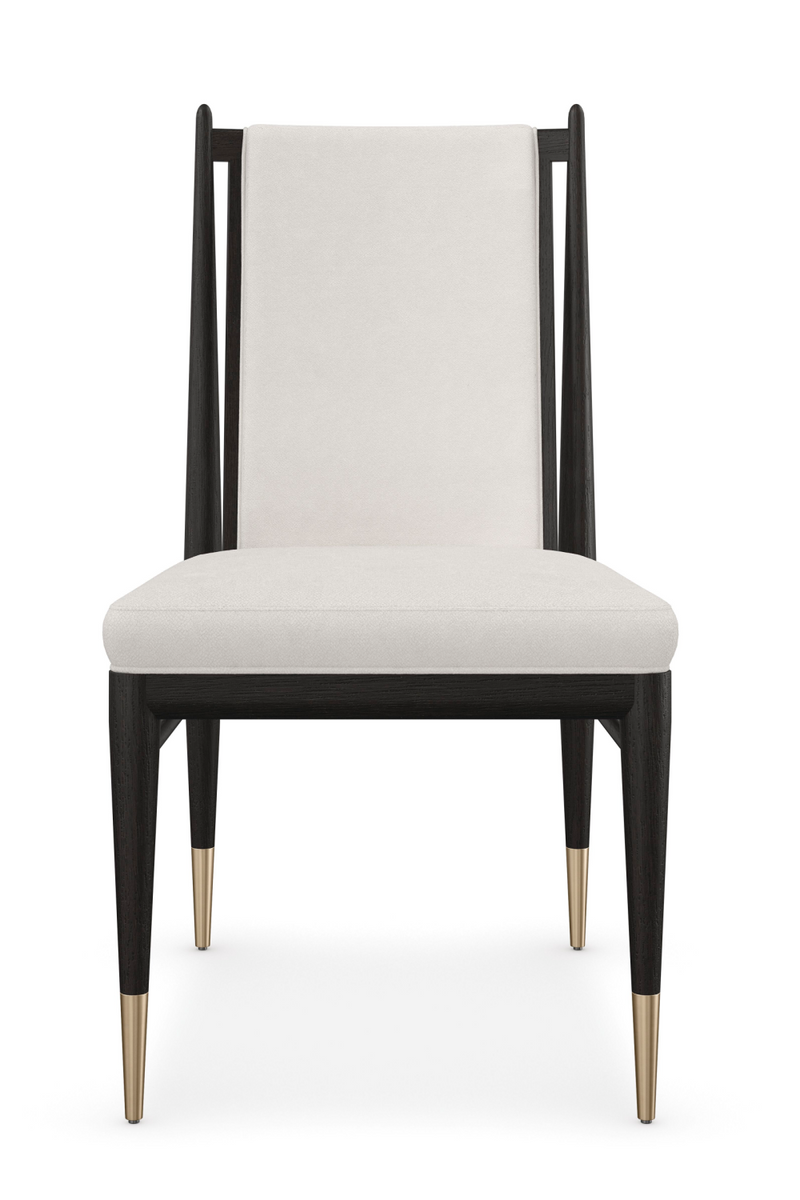 Chaise de Salle à Manger Bouclé Ivoire | Caracole Unity | OROA.fr