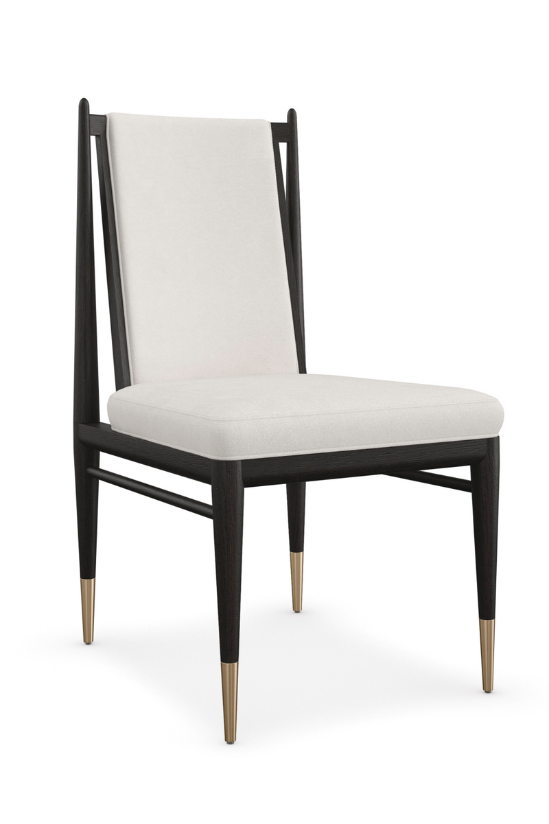 Chaise de Salle à Manger Bouclé Ivoire | Caracole Unity | OROA.fr