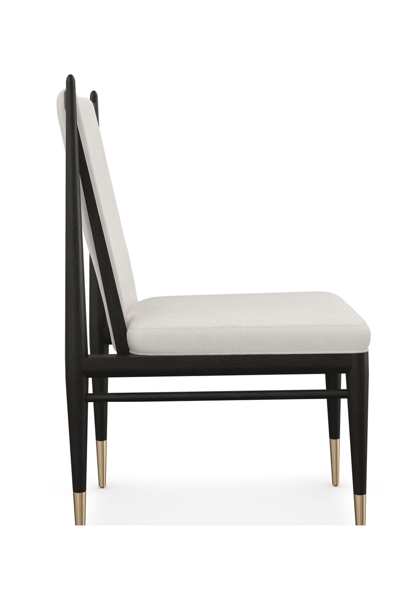 Chaise de Salle à Manger Bouclé Ivoire | Caracole Unity | OROA.fr