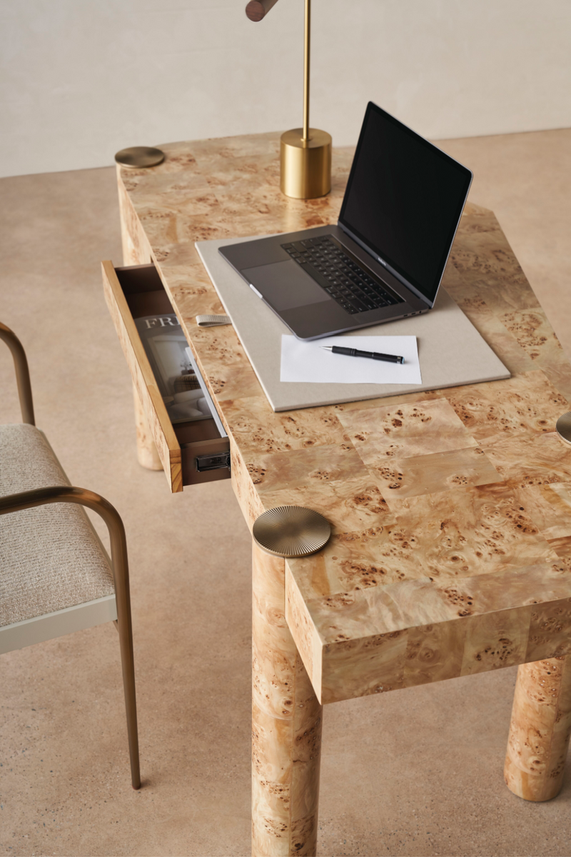 Chaise de salle à manger avec cadre en bronze | Caracole Emphasis | OROA.fr