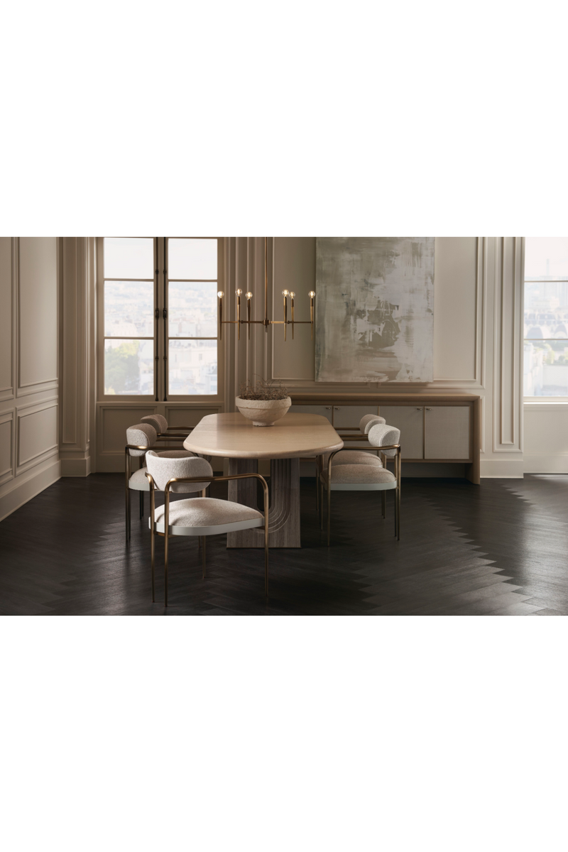 Chaise de salle à manger avec cadre en bronze | Caracole Emphasis | OROA.fr