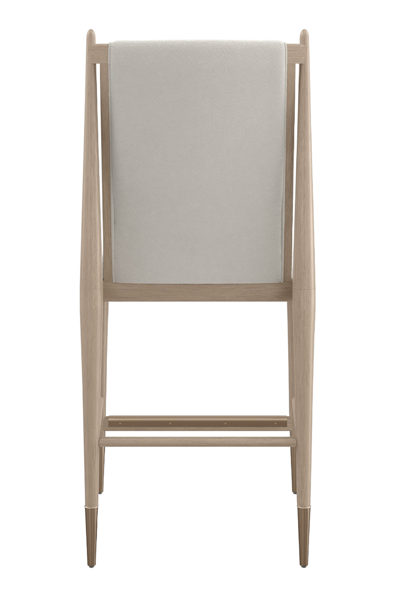 Tabouret de Comptoir en Bouclé Ivoire | Caracole Unity