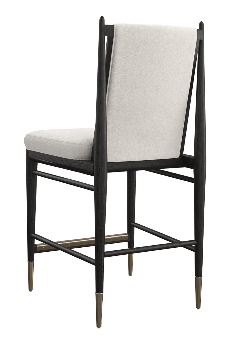 Tabouret de Comptoir en Bouclé Ivoire | Caracole Unity