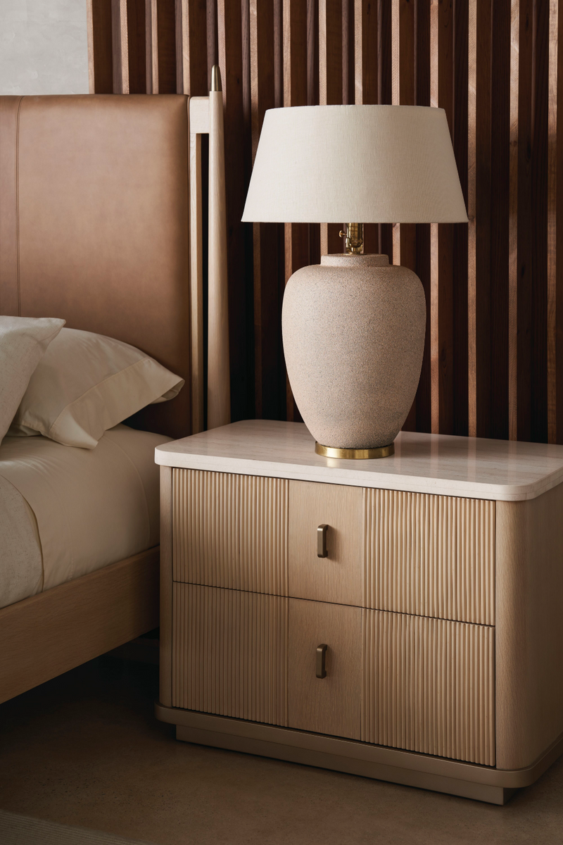 Lit en cuir marron | Caracole Rhythm | Meubleluxe.fr