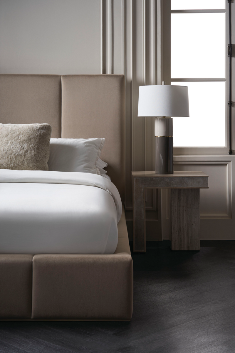 Lit Rembourré Écru | Caracole Balance | Meubleluxe.fr