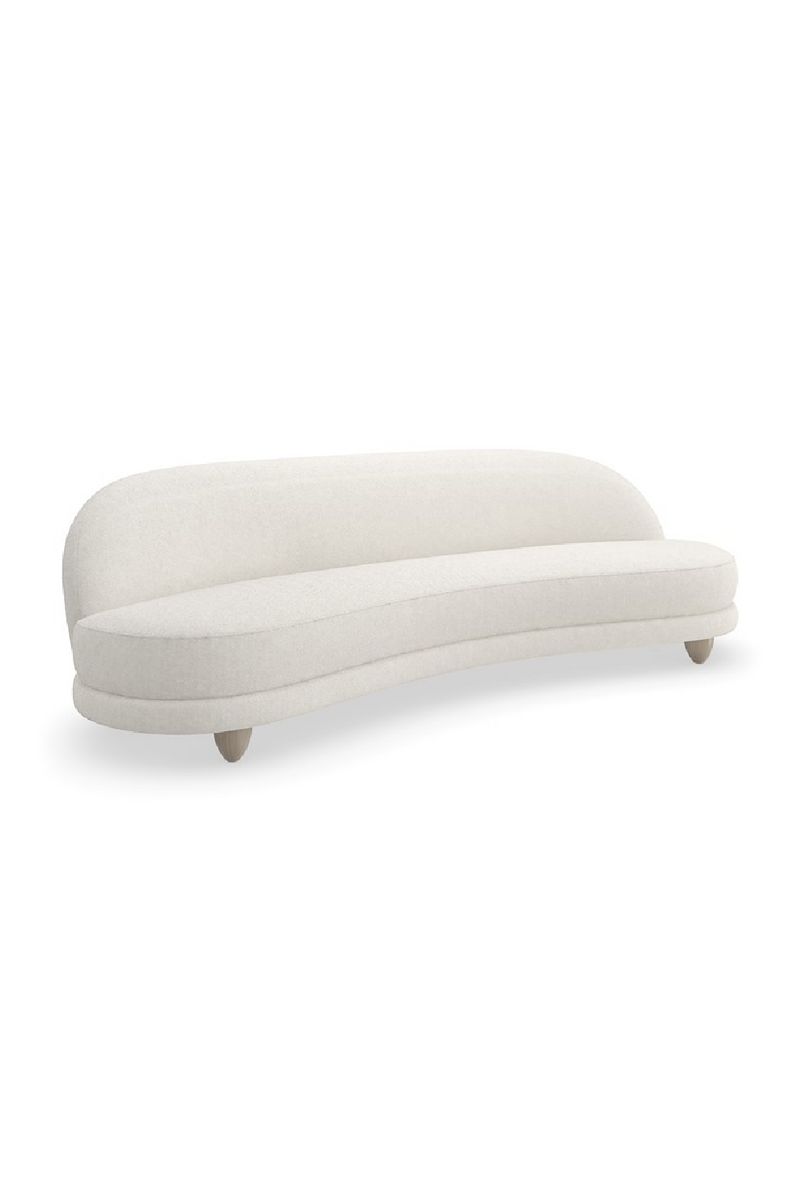 Bouclé Serpentine Sofa | Caracole Tulum | Meubleluxe.fr