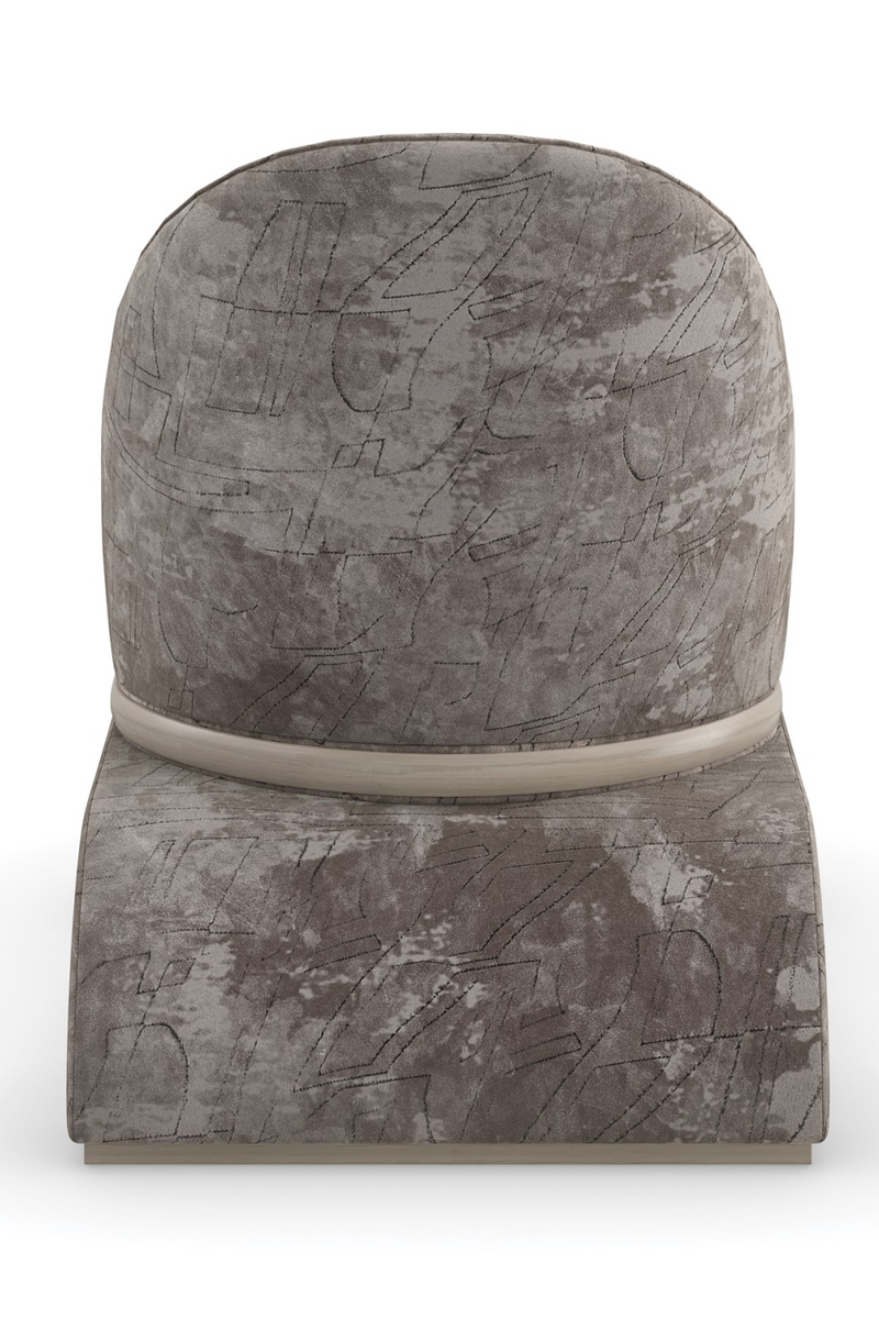 Chaise d’appoint en velours avec pieds en boule | Caracole Bora Bora | OROA.fr